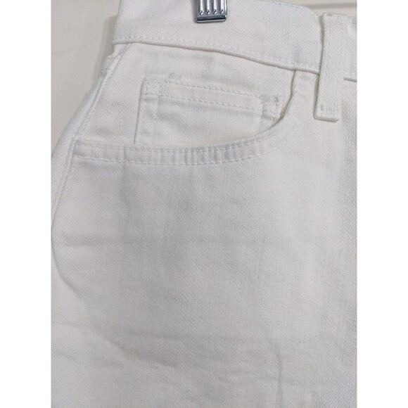 L'AGENCE High Rise Shorts Size 25 Ryland Short White Cut Offs Raw Hem NWT READ - Picture 4 of 8